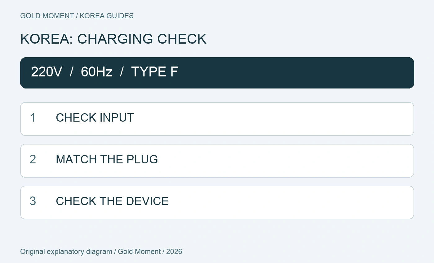 KOREA: CHARGING CHECK